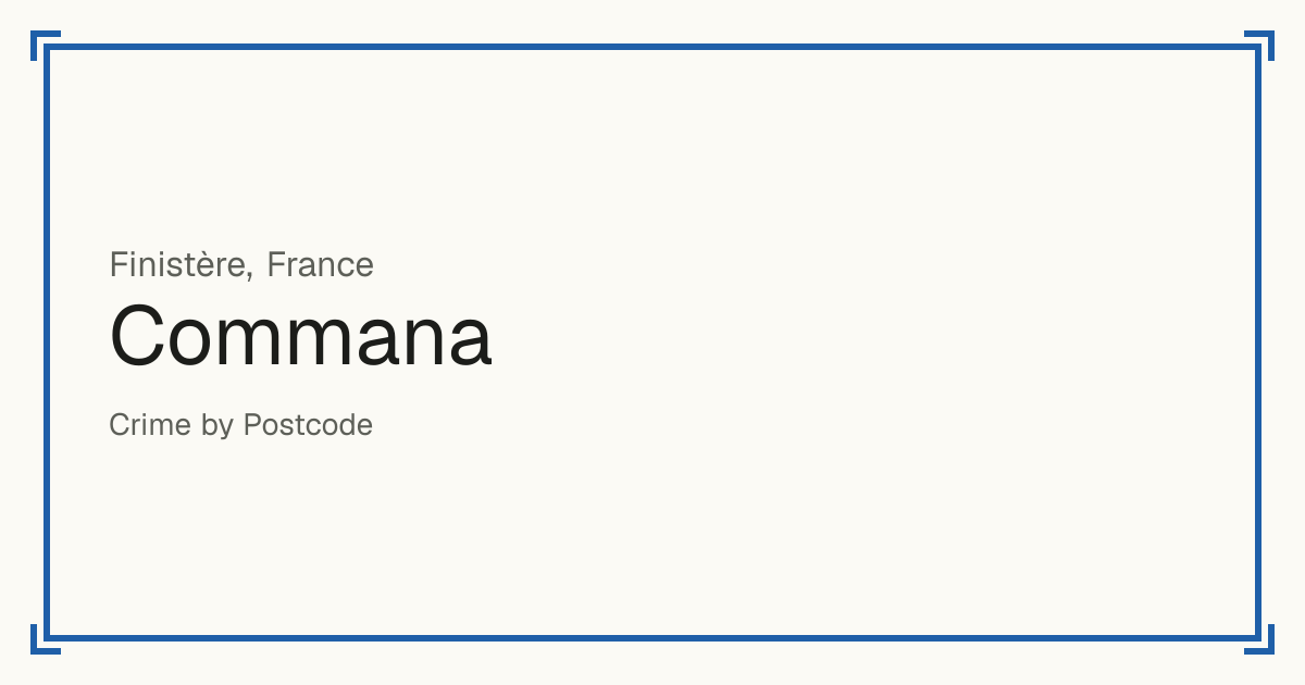 Commana, France: recorded crime per 100,000 people by type and a Safety score from 1 to 10 compared with other places in the same country or state.