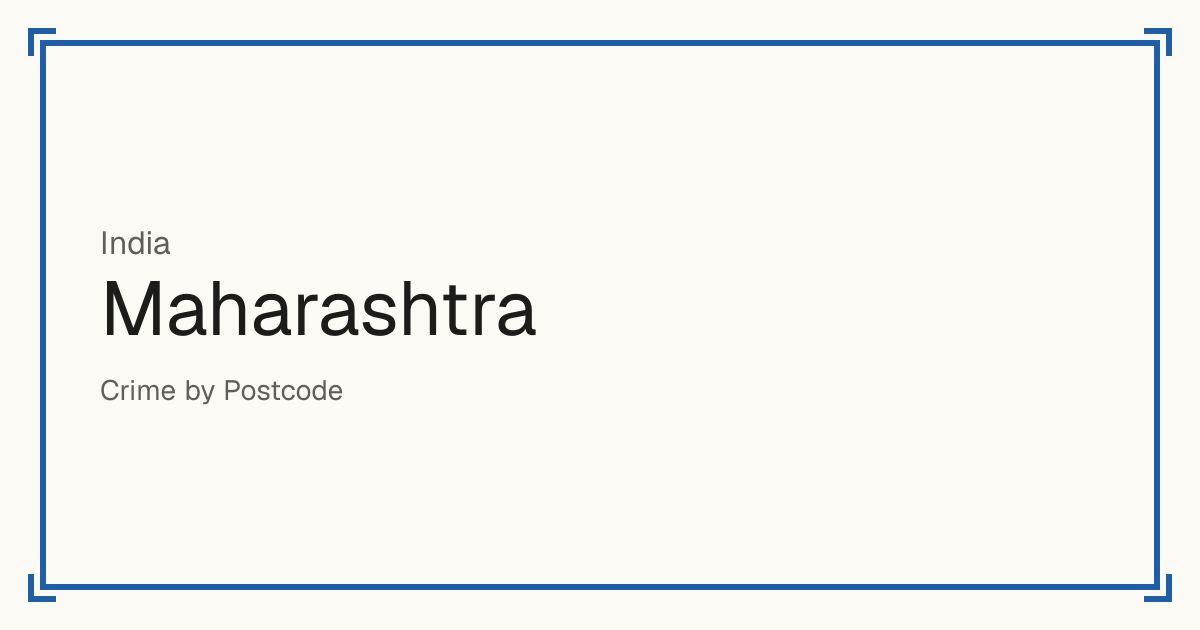 Maharashtra, India: Safety scores from 1 to 10 for 32 places, each compared with other places in the same country or state.