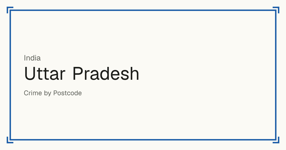 Uttar Pradesh, India: Safety scores from 1 to 10 for 75 places, each compared with other places in the same country or state.