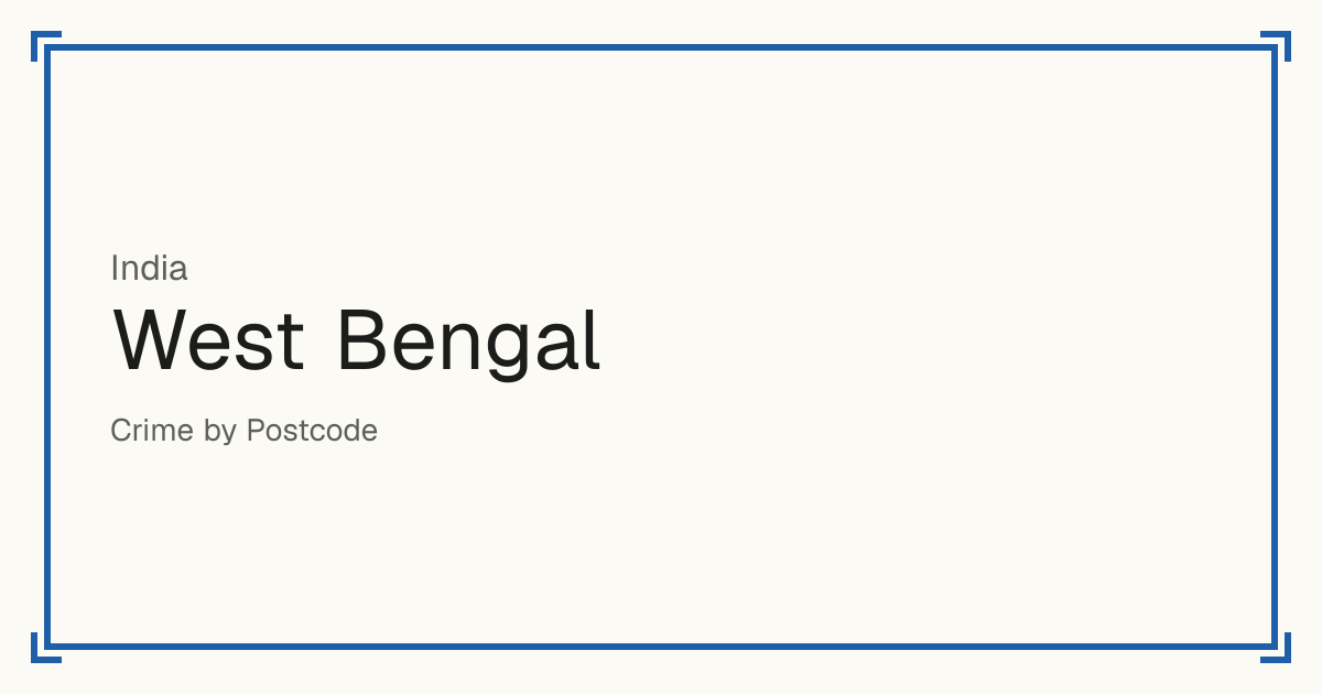 West Bengal, India: Safety scores from 1 to 10 for 21 places, each compared with other places in the same country or state.