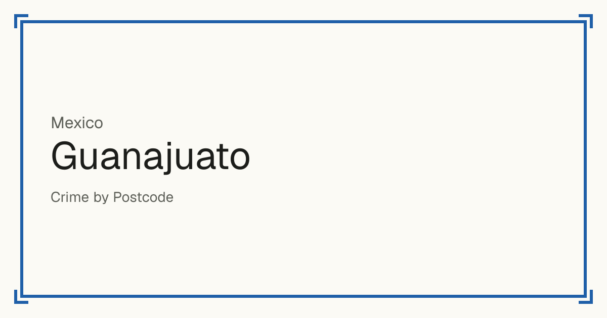 Guanajuato, Mexico: Safety scores from 1 to 10 for 46 places, each compared with other places in the same country or state.