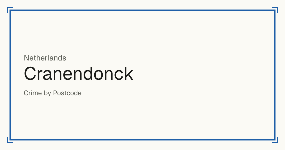 Cranendonck, Netherlands: Safety scores from 1 to 10 for 15 places, each compared with other places in the same country or state.
