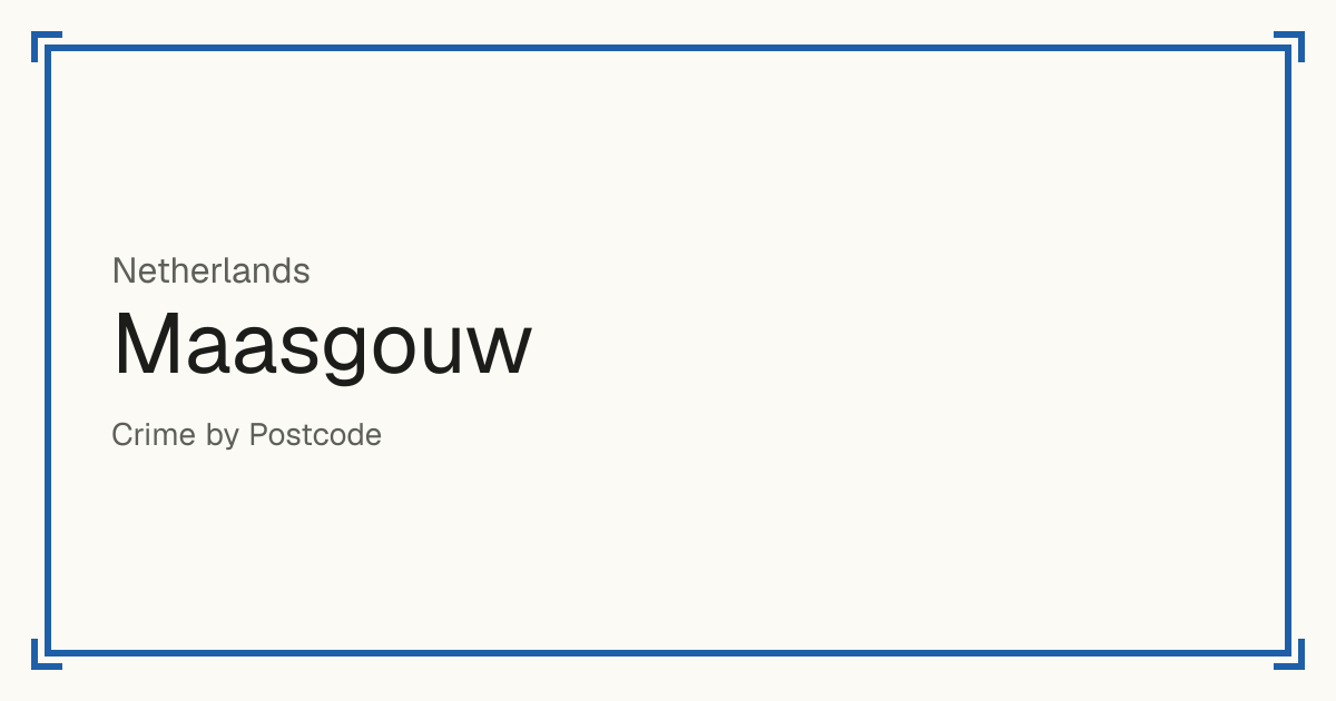 Maasgouw, Netherlands: Safety scores from 1 to 10 for 14 places, each compared with other places in the same country or state.