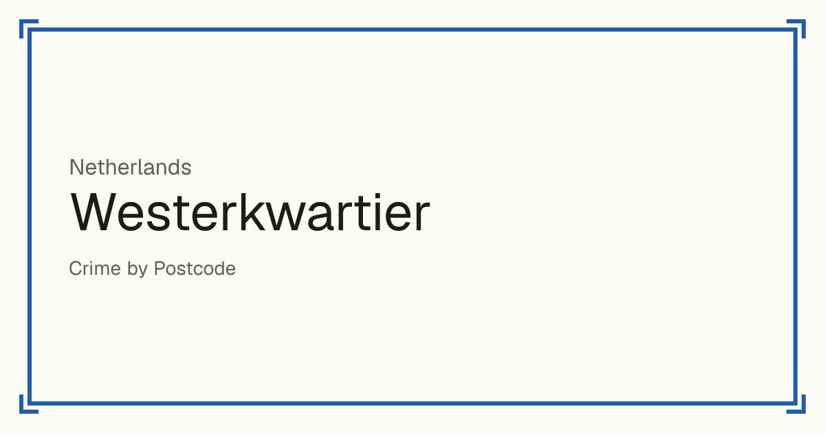 Westerkwartier, Netherlands: Safety scores from 1 to 10 for 78 places, each compared with other places in the same country or state.