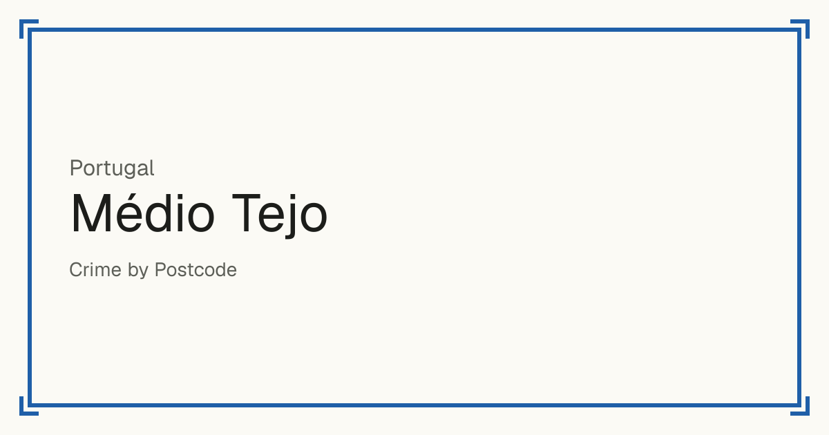 Médio Tejo, Portugal: Safety scores from 1 to 10 for 11 places, each compared with other places in the same country or state.