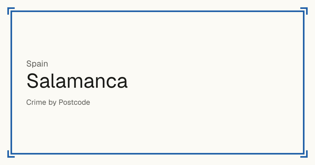 Salamanca, Spain: Safety scores from 1 to 10 for 2 places, each compared with other places in the same country or state.