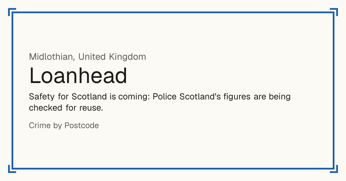 Safety for Scotland is coming: Police Scotland's figures are being checked for reuse.