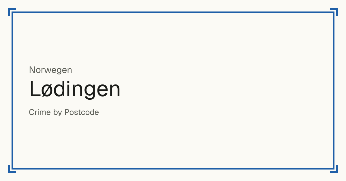 Lødingen, Norwegen: erfasste Straftaten pro 100.000 Einwohner nach Art und ein Sicherheitswert von 1 bis 10 im Vergleich mit anderen Orten im selben Land oder Bundesstaat.